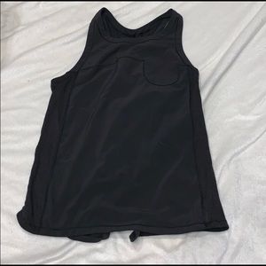 Lululemon black tie back tank